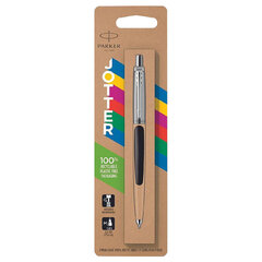 Ручка шариковая PARKER &laquo;Jotter Plastic CT&raquo;, корпус черный, детали нержавеющая сталь, блистер, синяя, 2096873