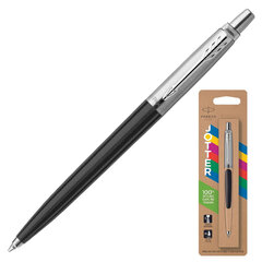 Ручка шариковая PARKER &laquo;Jotter Plastic CT&raquo;, корпус черный, детали нержавеющая сталь, блистер, синяя, 2096873