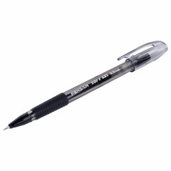 Ручка гелевая с грипом PENSAN &laquo;Soft Gel Fine&raquo;, ЧЕРНАЯ, игольчатый узел 0,5 мм, линия 0,4 мм, 2420/<wbr/>12