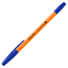 Ручка шариковая BRAUBERG &laquo;M-500 ORANGE&raquo;, СИНЯЯ, корпус оранжевый, узел 0,7 мм, линия письма 0,35 мм, 143448