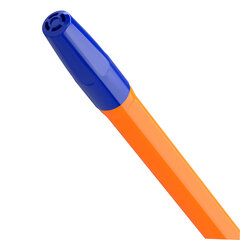 Ручка шариковая BRAUBERG &laquo;M-500 ORANGE&raquo;, СИНЯЯ, корпус оранжевый, узел 0,7 мм, линия письма 0,35 мм, 143448