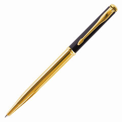 Ручка подарочная шариковая GALANT &laquo;ARROW GOLD&raquo;, корпус черный/<wbr/>золотистый, детали золотистые, узел 0,7 мм, синяя, 143523