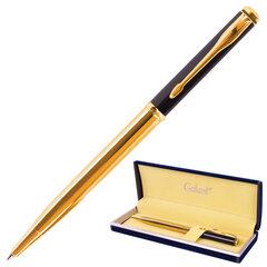 Ручка подарочная шариковая GALANT &laquo;ARROW GOLD&raquo;, корпус черный/<wbr/>золотистый, детали золотистые, узел 0,7 мм, синяя, 143523