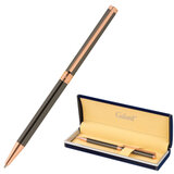 Ручка подарочная шариковая GALANT "ASTRON BRONZE", корпус металлический, детали розовое золото, узел 0,7 мм, синяя, 143524