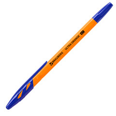 Ручка шариковая BRAUBERG &laquo;ULTRA ORANGE&raquo;, СИНЯЯ, узел 0,7 мм, чернила ГЕРМАНИЯ, наконечник ШВЕЙЦАРИЯ, 143562