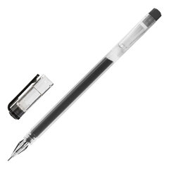 Ручка гелевая STAFF &laquo;Basic&raquo; GP-675, ЧЕРНАЯ, длина письма 1000 м, игольчатый узел 0,5 мм, линия письма 0,35 мм, 143675
