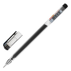 Ручка гелевая STAFF &laquo;Basic&raquo; GP-675, ЧЕРНАЯ, длина письма 1000 м, игольчатый узел 0,5 мм, линия письма 0,35 мм, 143675