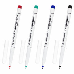 Ручки капиллярные (линеры) 4 ЦВЕТА CENTROPEN &laquo;Handwriter&raquo;, корпус тонкий, линия письма 0,5 мм, 2551/<wbr/>4