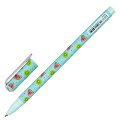 Ручка шариковая BRAUBERG SOFT TOUCH STICK &laquo;JUICY FRUIT&raquo;, СИНЯЯ, мягкое покрытие, узел 0,7 мм, 143704