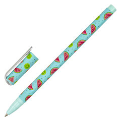 Ручка шариковая BRAUBERG SOFT TOUCH STICK &laquo;JUICY FRUIT&raquo;, СИНЯЯ, мягкое покрытие, узел 0,7 мм, 143704