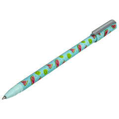 Ручка шариковая BRAUBERG SOFT TOUCH STICK &laquo;JUICY FRUIT&raquo;, СИНЯЯ, мягкое покрытие, узел 0,7 мм, 143704
