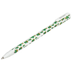 Ручка шариковая BRAUBERG SOFT TOUCH STICK &laquo;CACTUS&raquo;, СИНЯЯ, мягкое покрытие, узел 0,7 мм, 143707