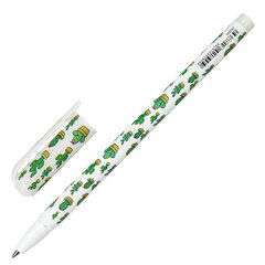 Ручка шариковая BRAUBERG SOFT TOUCH STICK &laquo;CACTUS&raquo;, СИНЯЯ, мягкое покрытие, узел 0,7 мм, 143707