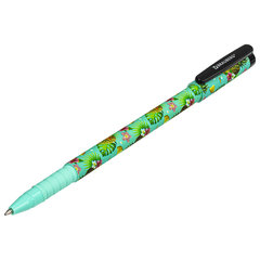 Ручка шариковая BRAUBERG SOFT TOUCH GRIP &laquo;PINEAPPLE&raquo;, СИНЯЯ, мягкое покрытие, узел 0,7 мм, 143718