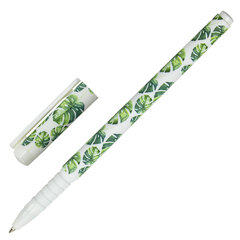 Ручка шариковая BRAUBERG SOFT TOUCH GRIP &laquo;TROPIC&raquo;, СИНЯЯ, мягкое покрытие, узел 0,7 мм, 143719
