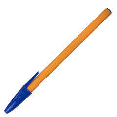 Ручка шариковая STAFF &laquo;Basic Orange BP-01&raquo;, письмо 750 метров, СИНЯЯ, длина корпуса 14 см, узел 1 мм, 143740