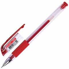 Ручка гелевая с грипом BRAUBERG &laquo;EXTRA GT NEEDLE&raquo;, КРАСНАЯ, игольчатый узел 0,5 мм, линия 0,35 мм, 143921