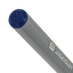 Ручка шариковая с грипом BRAUBERG &laquo;i-STICK POINT&raquo;, СИНЯЯ, корпус серый, игольчатый узел 0,7 мм, линия письма 0,35 мм, 144021