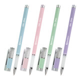 Ручка гелевая BRAUBERG "GEL ONE PASTEL", ЧЕРНАЯ, корпус ассорти, узел 0,5 мм, линия 0,35 мм, 144039