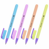 Ручка гелевая BRAUBERG "COLOR PASTEL", СИНЯЯ, корпус ассорти, узел 0,5, линия 0,35 мм, 144121