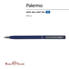 Ручка шариковая BRUNO VISCONTI &laquo;Palermo&raquo;, темно-синий металлический корпус, 0,7мм, си