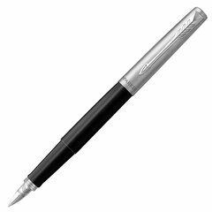 Ручка перьевая PARKER &laquo;Jotter Originals Black Chrome CT&raquo;, корпус черный, детали из нержавеющей стали, синяя, 2096894