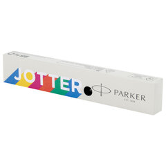 Ручка перьевая PARKER &laquo;Jotter Originals Black Chrome CT&raquo;, корпус черный, детали из нержавеющей стали, синяя, 2096894