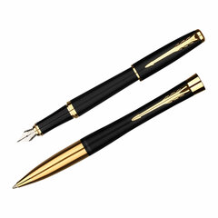 Набор PARKER &laquo;Urban Black GT&raquo;: шариковая ручка синяя и перьевая ручка синяя, 2093381