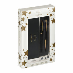 Набор PARKER &laquo;Urban Black GT&raquo;: шариковая ручка синяя и перьевая ручка синяя, 2093381