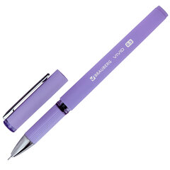 Ручки гелевые с грипом BRAUBERG &laquo;VIVID PASTEL&raquo;, СИНИЕ, НАБОР 3 ШТ., игольчатый узел 0,5 мм, линия письма 0,35 мм, 144540
