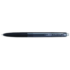 Ручка шариковая автоматическая с грипом PILOT Super Grip G, ЧЕРНАЯ, линия 0,22 мм, BPGG-8R-F B