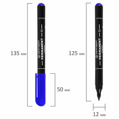 Маркер перманентный CENTROPEN 2846, СИНИЙ, тонкий наконечник, 1 мм