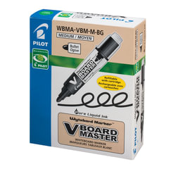 Маркер стираемый для белой доски ЗЕЛЕНЫЙ, PILOT &laquo;V-BOARD MASTER&raquo;, 4 мм, WBMA-VBM-M