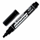 Маркер перманентный CENTROPEN 8576, ЧЕРНЫЙ, скошенный наконечник, 1-4,6 мм