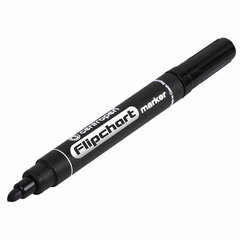 Маркер для бумажного флипчарта ЧЕРНЫЙ CENTROPEN, НЕПРОПИТЫВАЮЩИЙ, 2,5 мм, 8550