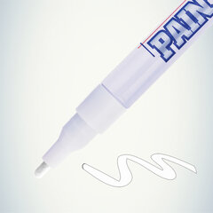Маркер-краска лаковый (paint marker) MUNHWA &laquo;Slim&raquo;, 2 мм, БЕЛЫЙ, нитро-основа, алюминиевый корпус, SPM-05