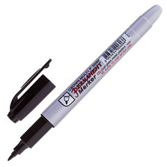 Маркер перманентный CROWN &laquo;Multi Marker Super Slim&raquo;, ЧЕРНЫЙ, тонкий, 1 мм, P-505F