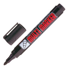 Маркер перманентный CROWN &laquo;Multi Marker&raquo;, ЧЕРНЫЙ, круглый наконечник, 3 мм, CPM-800