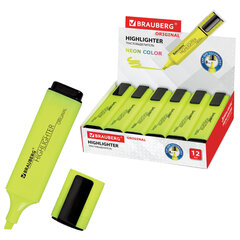 Текстовыделитель BRAUBERG &laquo;ORIGINAL NEON&raquo;, ЖЕЛТЫЙ, линия письма 1-5 мм, 152211
