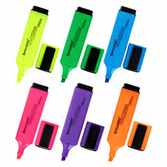 Набор текстовыделителей 6 ЦВЕТОВ, BRAUBERG &laquo;ORIGINAL NEON&raquo;, линия письма 1-5 мм, 152216