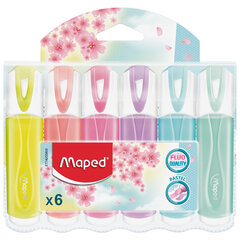 Набор текстовыделителей MAPED 6 шт., АССОРТИ, &laquo;FLUO PEP'S Pastel&raquo;, линия 1-5 мм, 742558