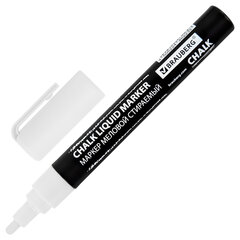 Маркер меловой CHALK LIQUID MARKER, БЕЛЫЙ, 3 мм, стираемый, BRAUBERG &laquo;CHALK&raquo;, 152585