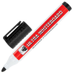 Маркер стираемый для белой доски ЧЕРНЫЙ, BRAUBERG &laquo;ULTRA WHITEBOARD MARKER&raquo;, 3 мм, с клипом, 152634