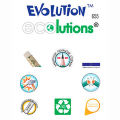 Карандаш чернографитный BIC, 1 шт., &laquo;Evolution&raquo;, HB, с ластиком, корпус зеленый, 8803323
