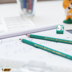 Карандаш чернографитный BIC, 1 шт., &laquo;Evolution&raquo;, HB, с ластиком, корпус зеленый, 8803323