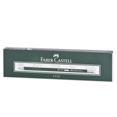 Карандаш чернографитный FABER-CASTELL, 1 шт., &laquo;1112&raquo;, НВ, с ластиком, корпус черный, 111200