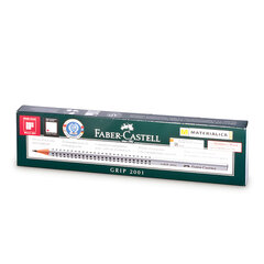 Карандаш чернографитный FABER-CASTELL, 1 шт., &laquo;Grip 2001&raquo;, НВ, трехгранный, 117000