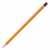 Карандаш чернографитный KOH-I-NOOR 1500, 1 шт., B, корпус желтый, заточенный