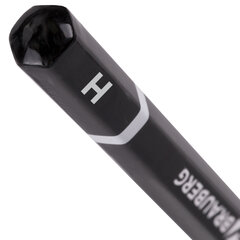 Карандаш чернографитный BRAUBERG, 1 шт., &laquo;Touch line&raquo;, Н, корпус черный, заточенный, 180625