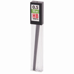 Грифели запасные 0,5 мм, HB, STAFF &laquo;EVERYDAY&raquo; MPL-876, КОМПЛЕКТ 12 шт., 180876